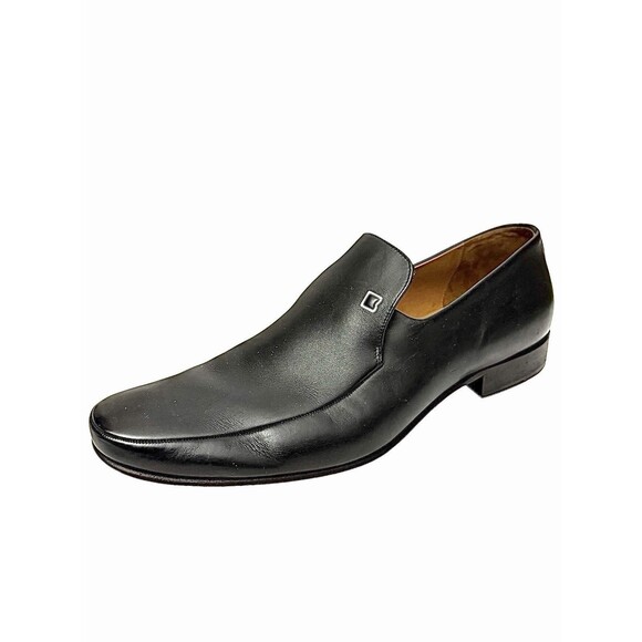 Bally Havana Black Leather Slip On Dress Loafers US 10 EU 9 Switzerland main image 5